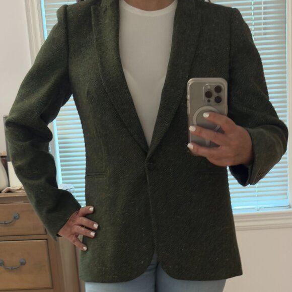 J. Crew Classic Dark Green Jacket - Picture 1 of 1